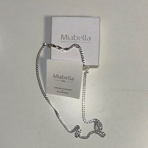 Silver Chain Necklace w/ Certif of Authenticity